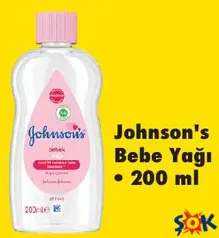 JOHNSON'S BEBE YAĞI 200 ML JOHNSON'S BEBE YAĞI 200 ML
